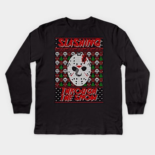 Slashing Through The Snow Kids Long Sleeve T-Shirt